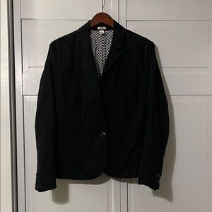 Old Navy Black and White Patterned Blazer